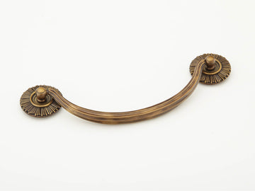 Schaub Sunburst - Bail Pull with Rosettes - 5-1/2" cc